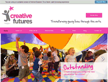 Tablet Screenshot of creativefuturesuk.com